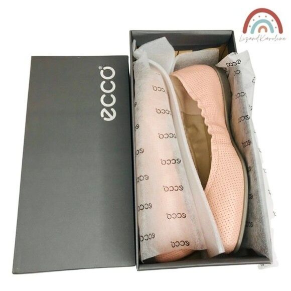 New! ECCO Incise Enchant Ballerina Leather Muted Clay Ballet Flats 10-10.5 EU41 - Picture 10 of 12